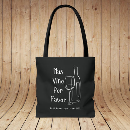 Mas Vino Por Favor Tote Bag