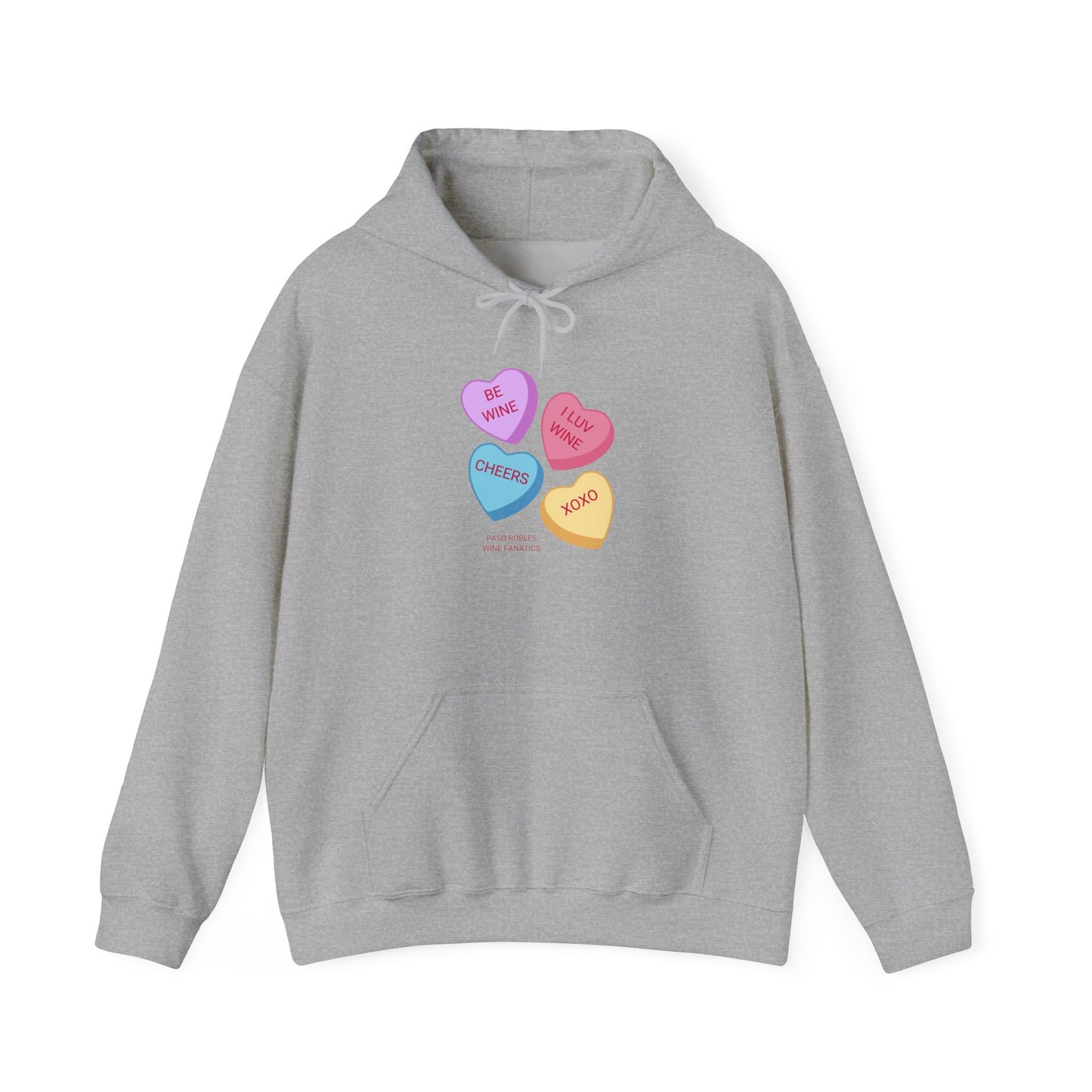 Wine Conversation Hearts Hoodie