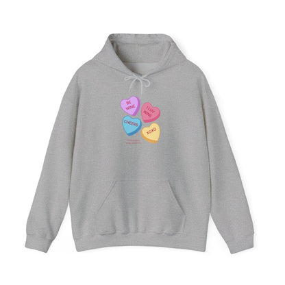 Wine Conversation Hearts Hoodie