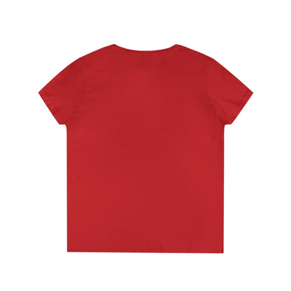 Hit Me Baby One More Wine Ladies V-Neck  Tee