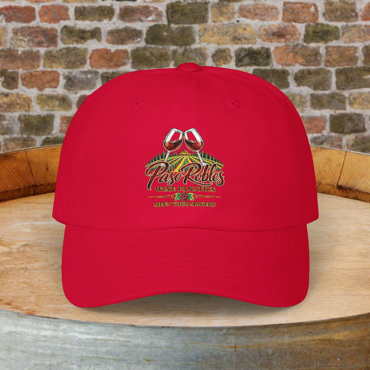 A Toast To Paso Robles Wine Fanatics (Dark) Embroidered Cap