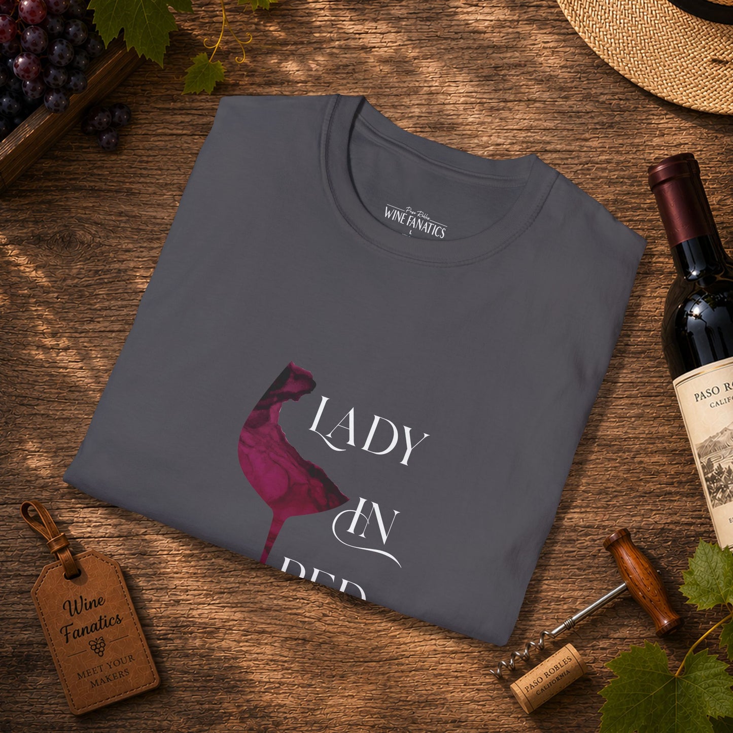 Lady In Red Crewneck Tee