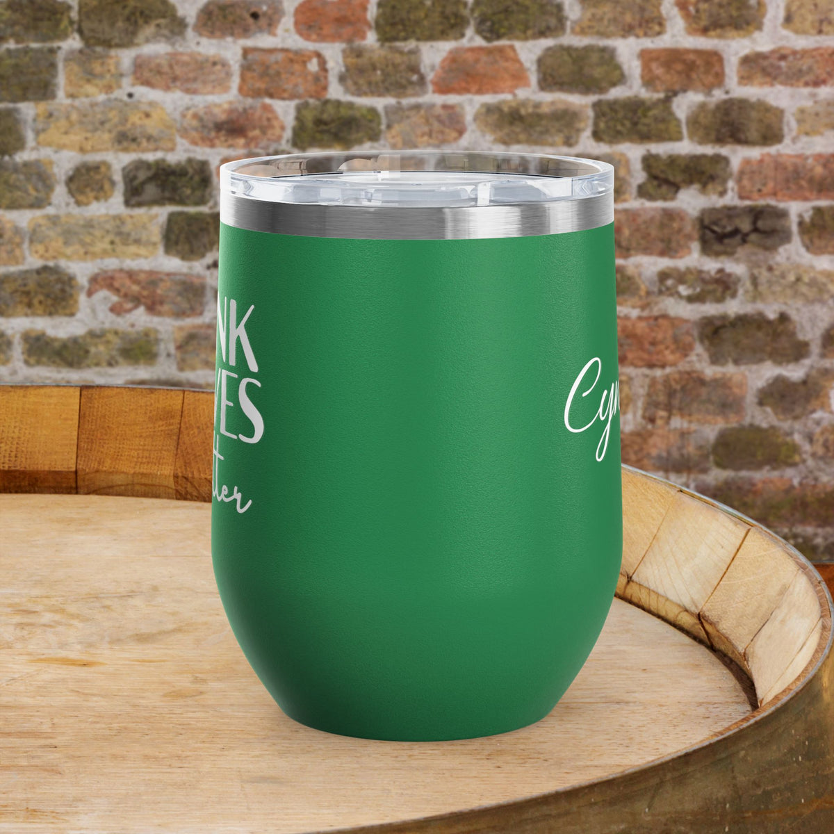 Drunk Wives Matter Personalized 12oz Wine Tumbler