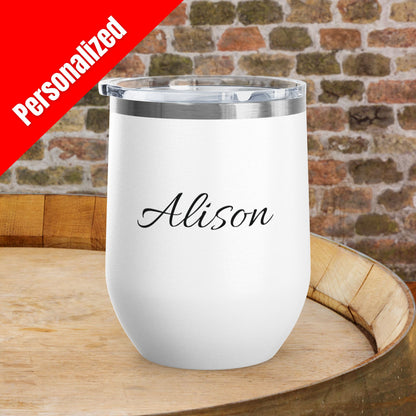 Drunk Wives Matter Personalized 12oz Wine Tumbler