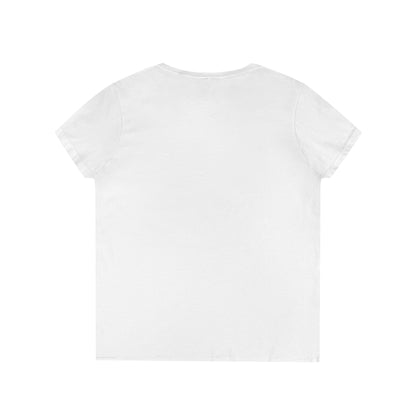 Hit Me Baby One More Wine Ladies V-Neck  Tee