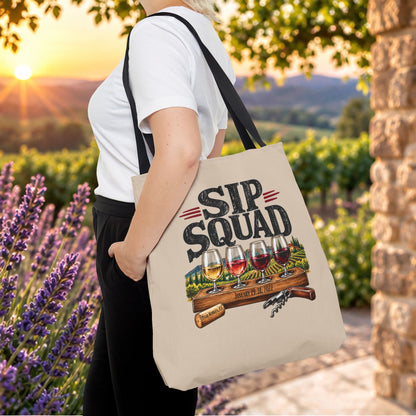Sip Squad (Mens) Personalized Tote Bag