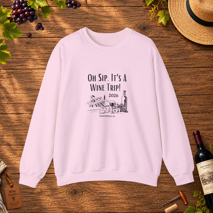 Oh Sip It's A Wine Trip 2025 Personalized Sweatshirt