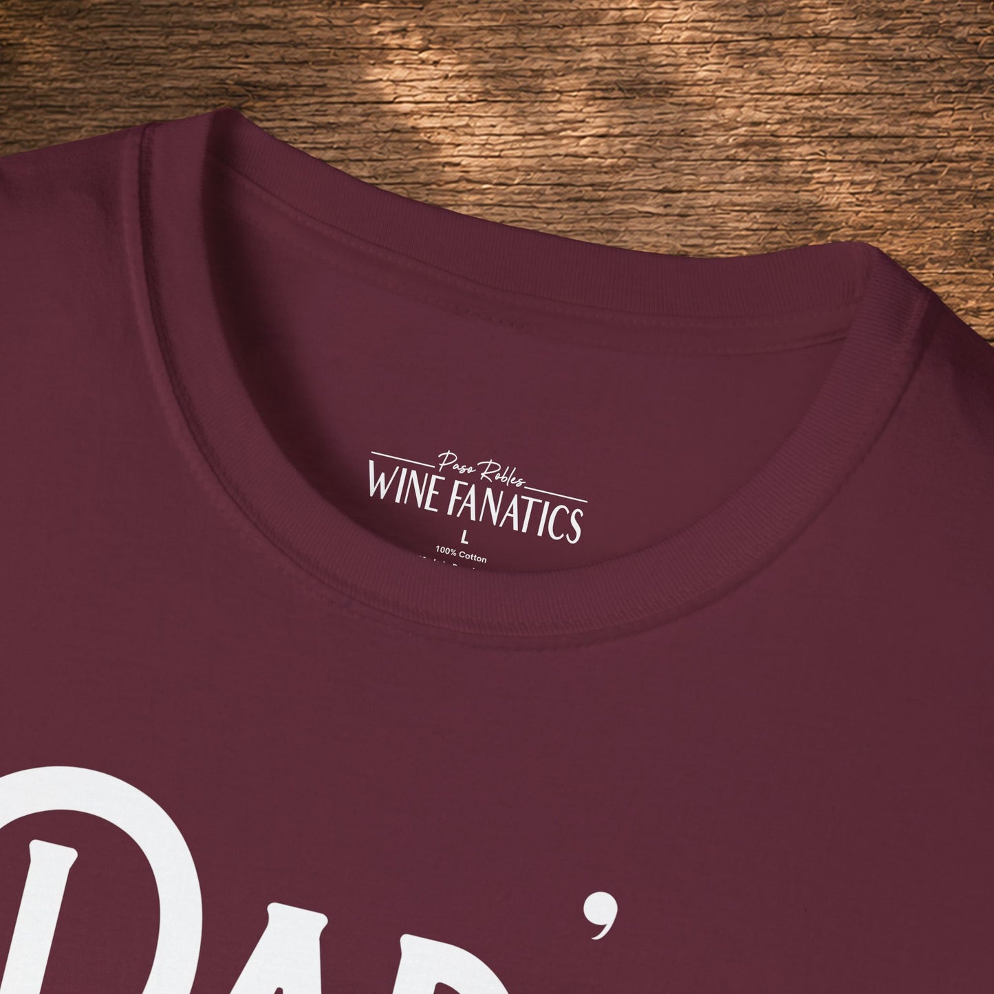Dad's Reason To Wine Personalized Crew Neck T-Shirt