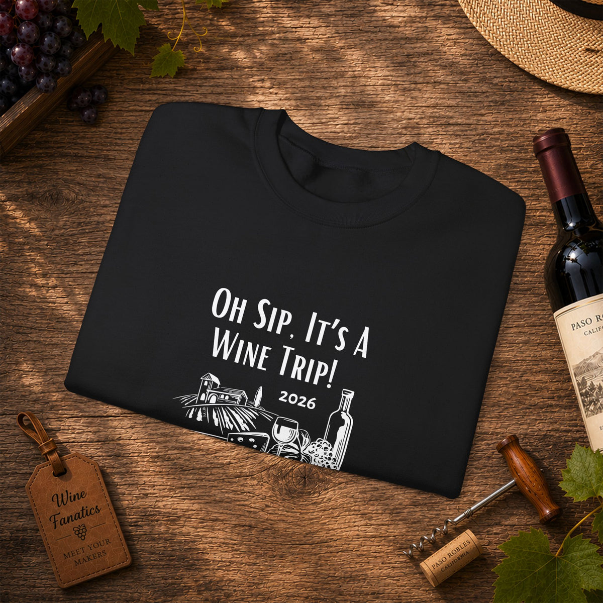 Oh Sip It's A Wine Trip 2025 Personalized Sweatshirt