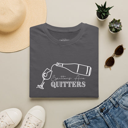 Spitters Are Quitters (wine) Crewneck Tee