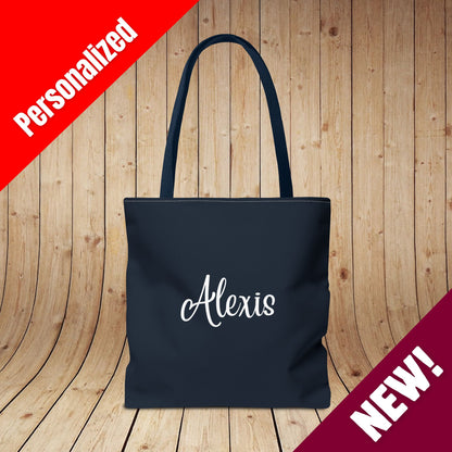Red Wine & Blue Independence Day Personalized Tote Bag