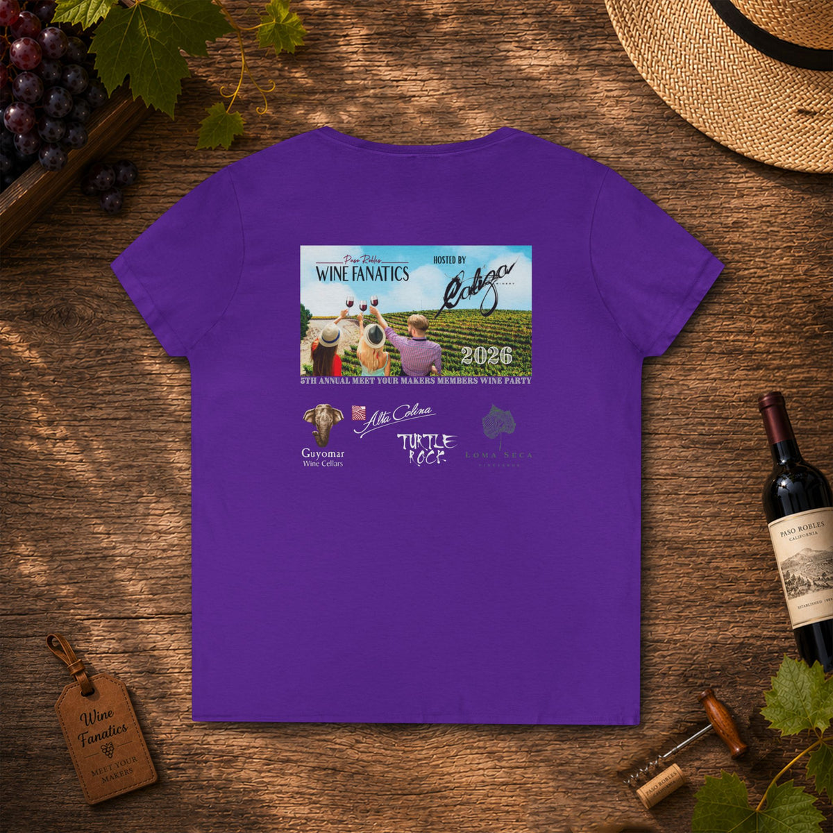 PRWF 2026 Commemorative Meet Your Makers Party Ladies V-Neck T-Shirt