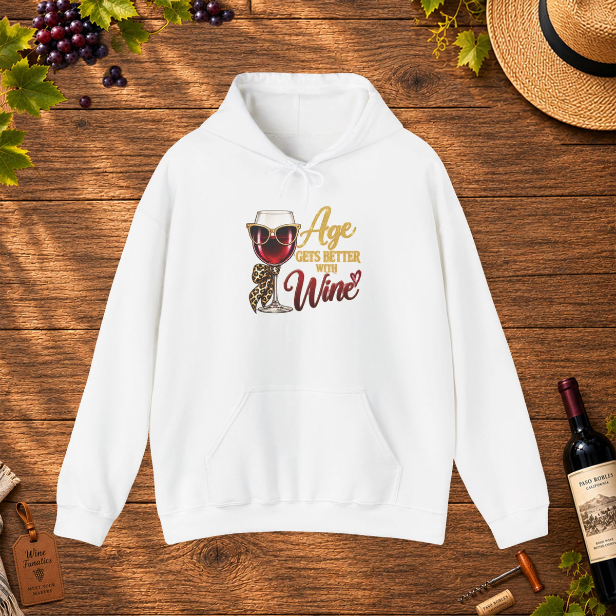 Age Gets Better With Wine Hoodie