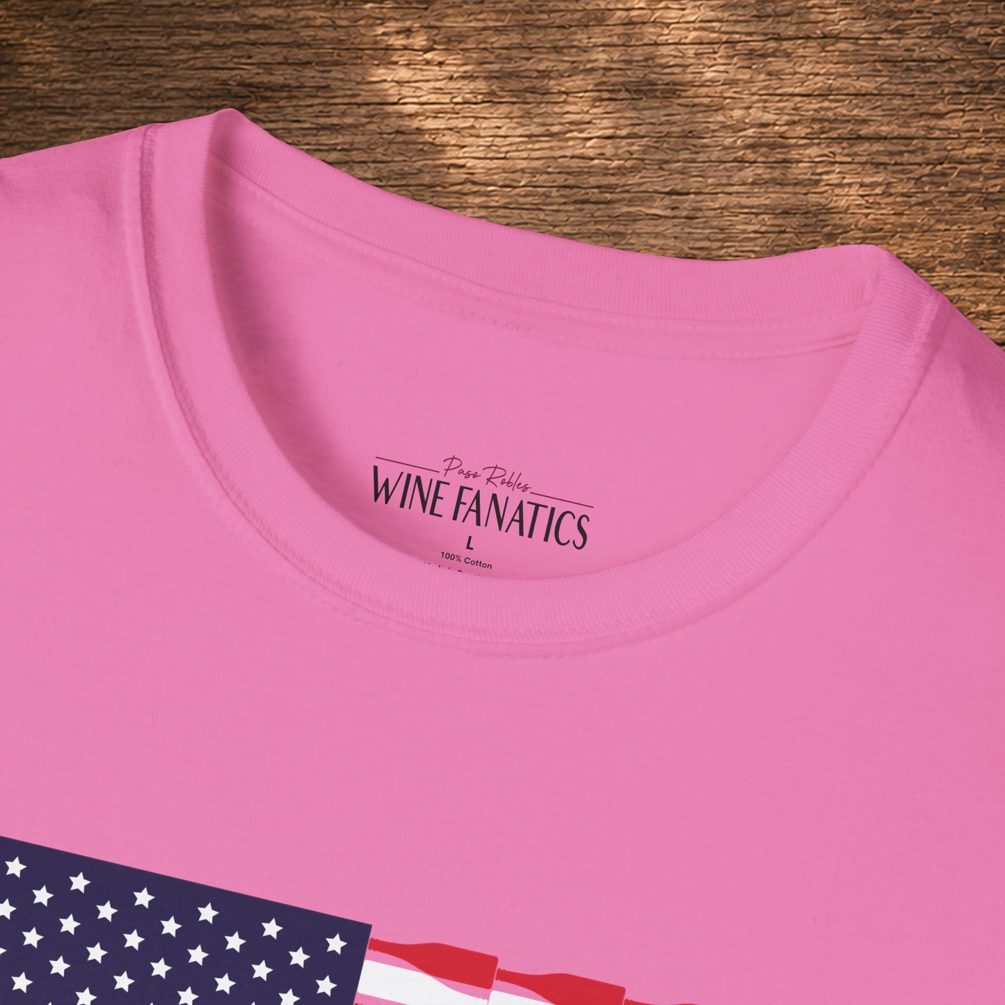 Red Wine & Blue Independence Day Unisex Softstyle T-Shirt