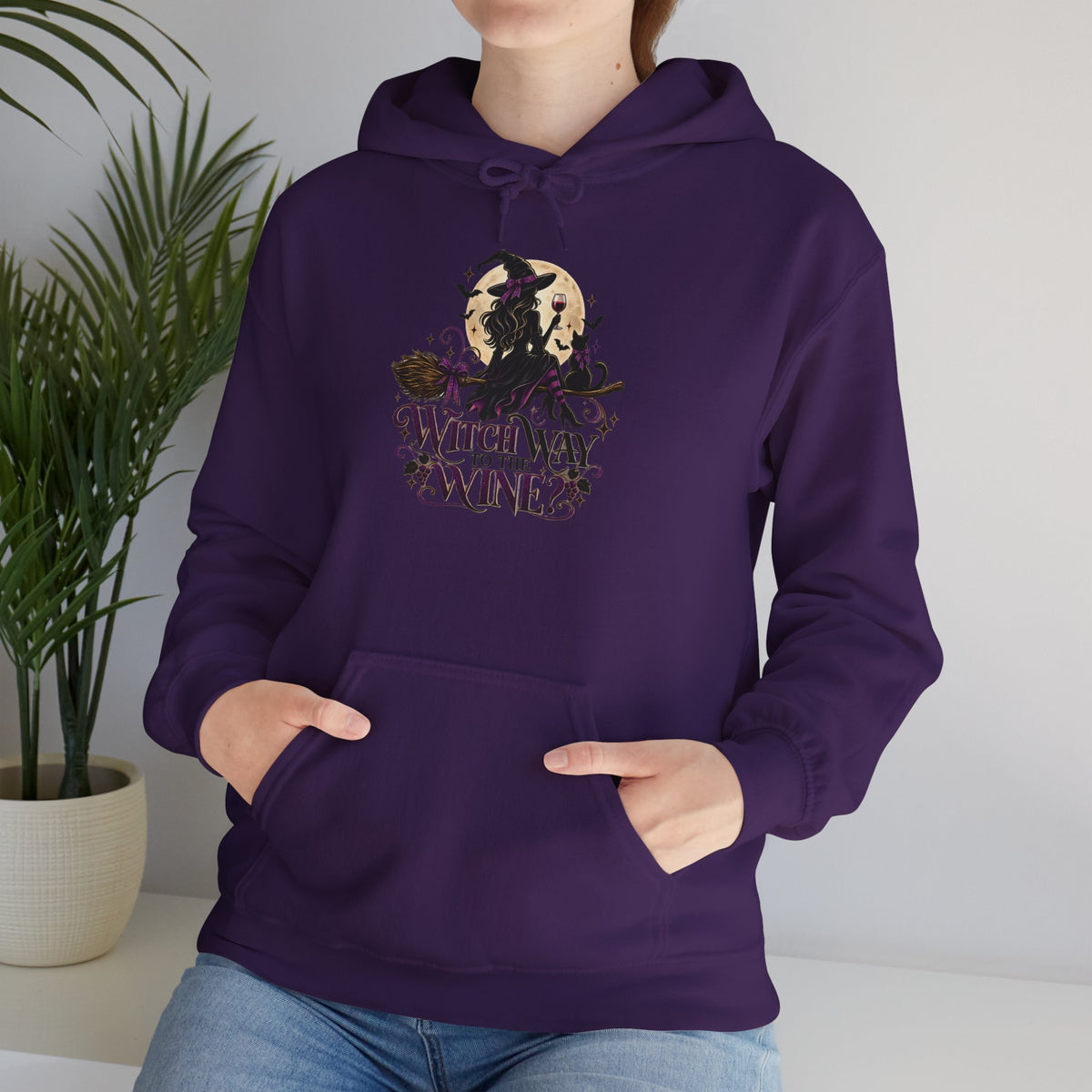 Witch Way To The Wine Hoodie