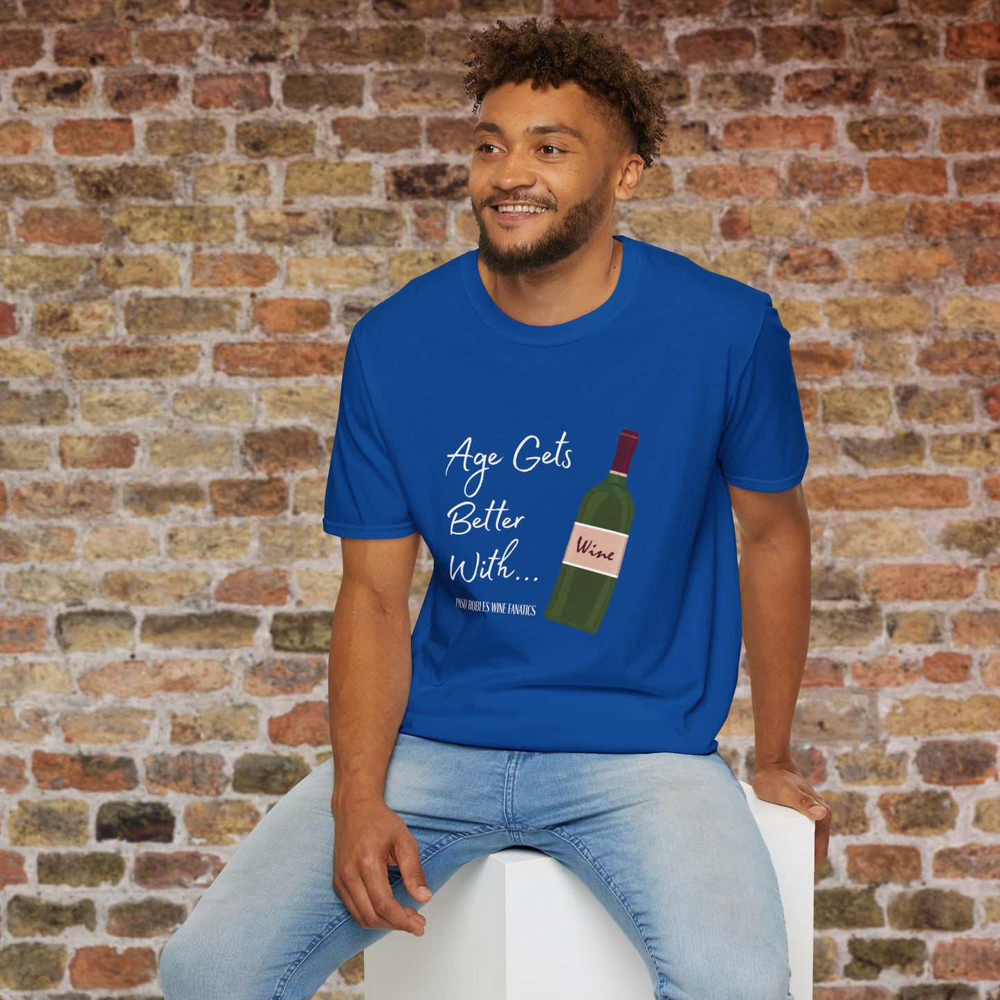 Age Gets Better With Wine Crewneck T-Shirt
