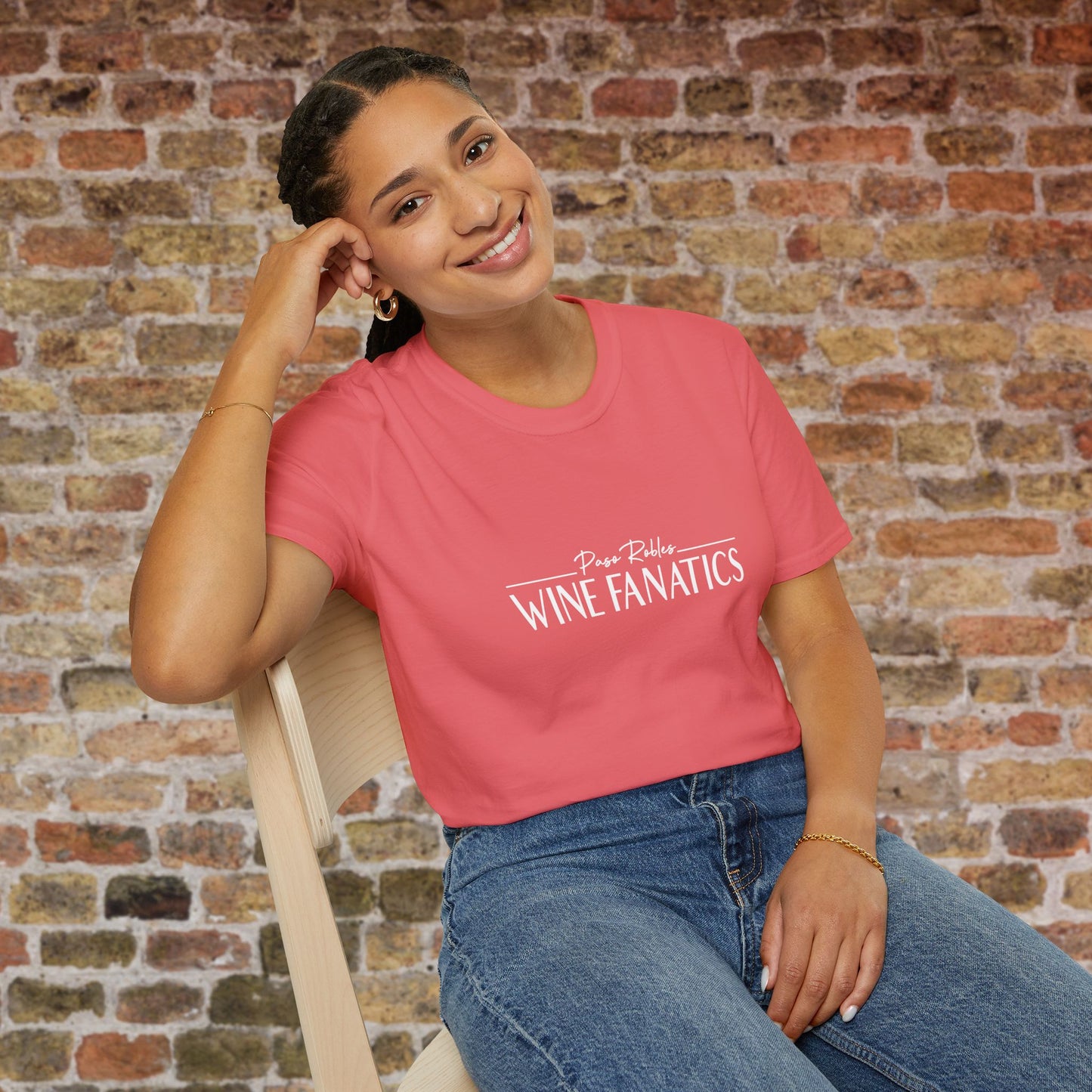 Paso Robles Wine Fanatics Logo Crewneck T-Shirt