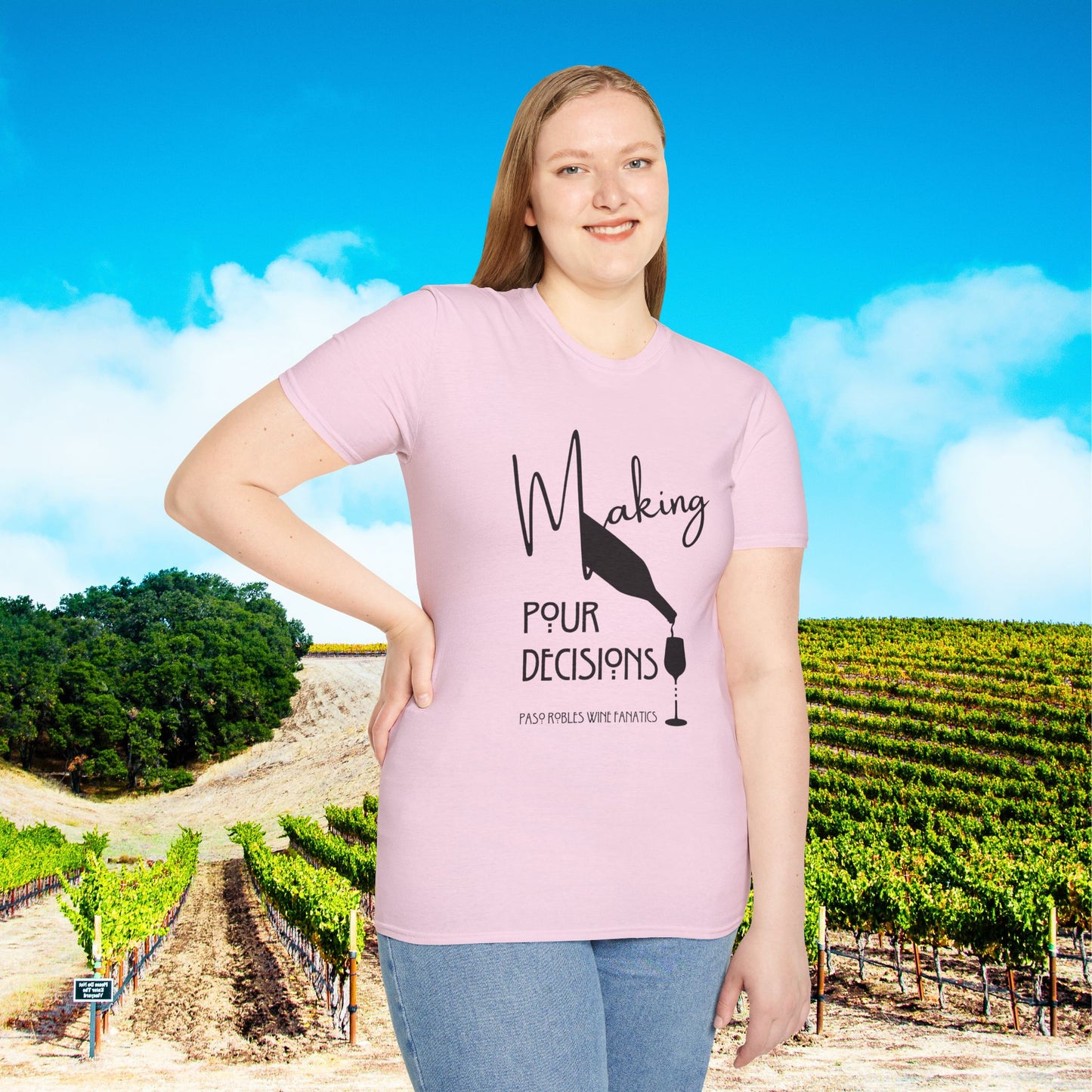 Making Pour Decisions Unisex Softstyle T-Shirt
