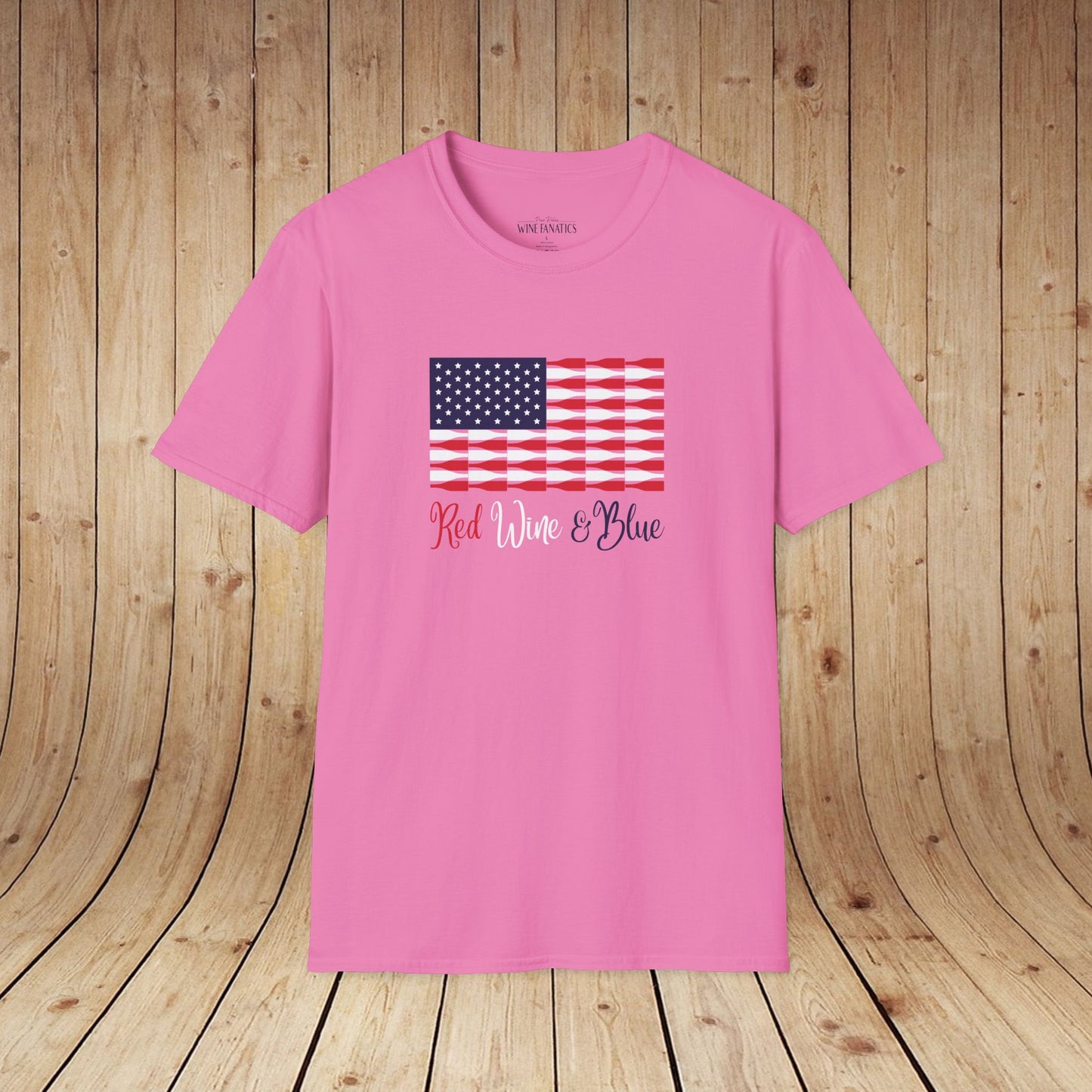 Red Wine & Blue Independence Day Unisex Softstyle T-Shirt