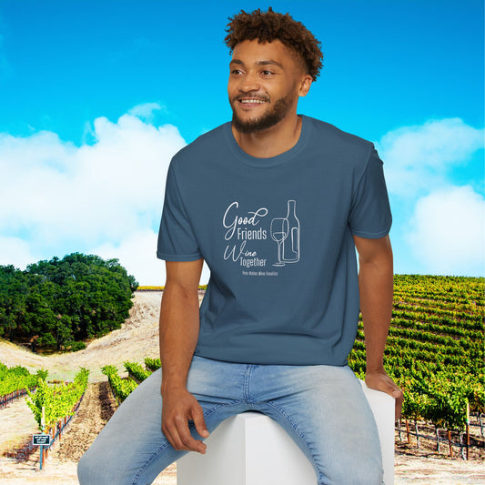 Good Friends Wine Together Unisex Softstyle T-Shirt