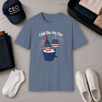 Chill The 4th Out Unisex Softstyle T-Shirt
