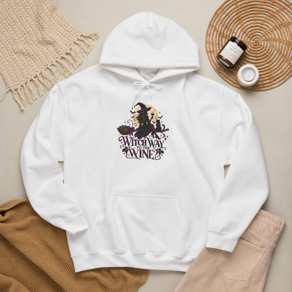 Witch Way To The Wine Hoodie