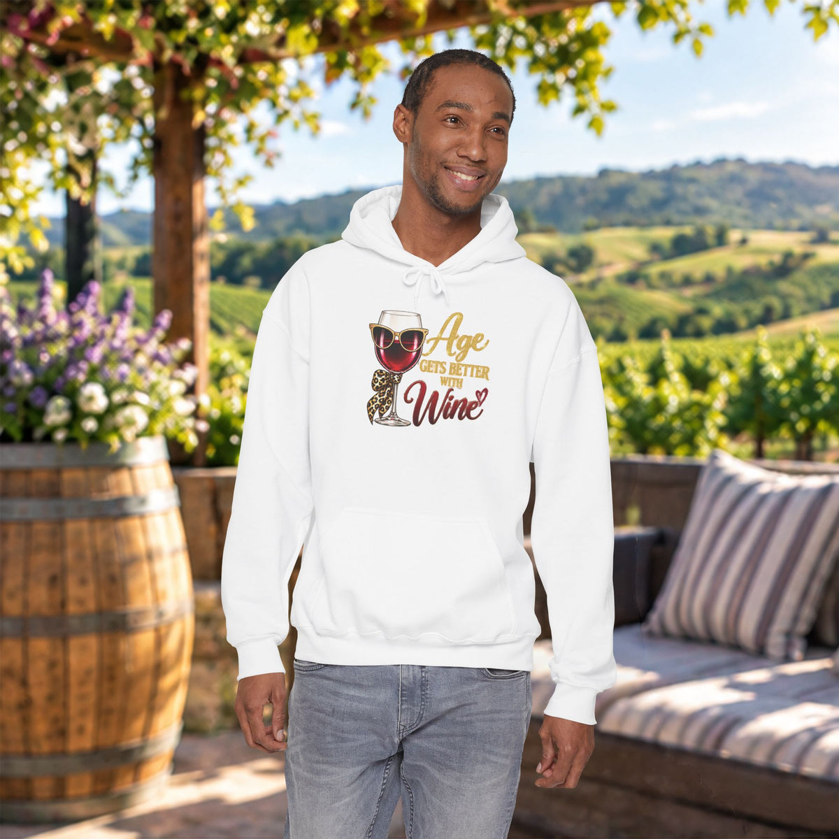 Age Gets Better With Wine Hoodie