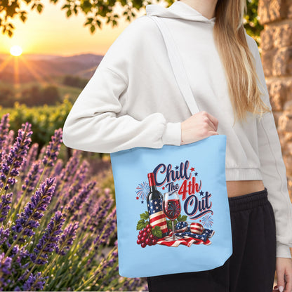 Chill The 4th Out Personalized Tote Bag