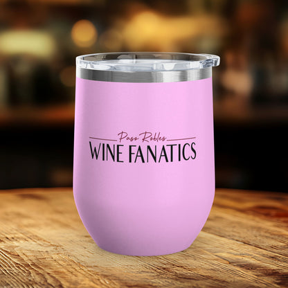 Paso Robles Wine Fanatics Logo 12oz Wine Tumbler