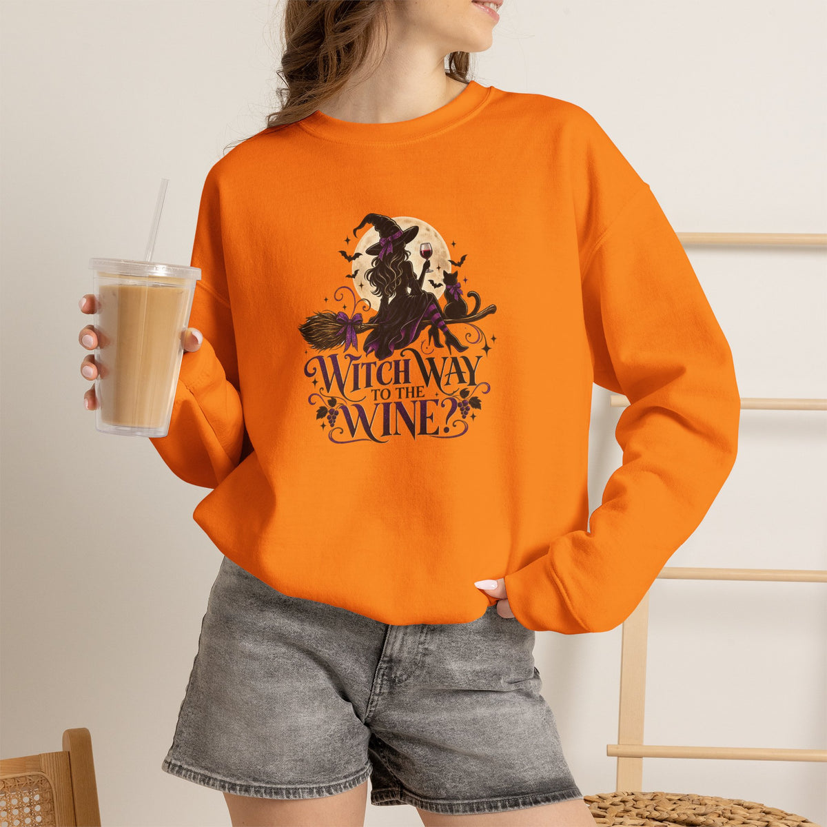 Witch Way To The Wine Sweatshirt