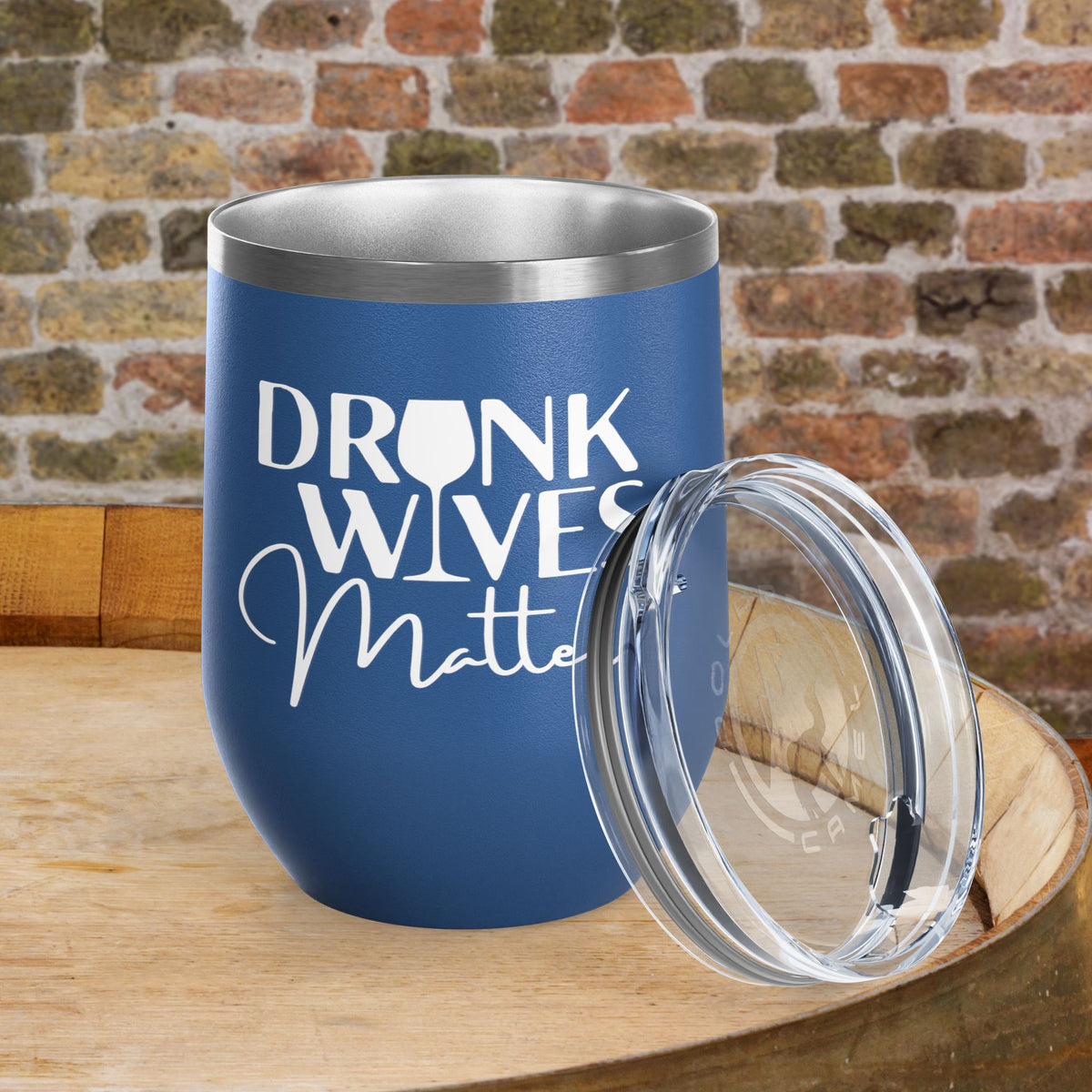 Drunk Wives Matter Personalized 12oz Wine Tumbler