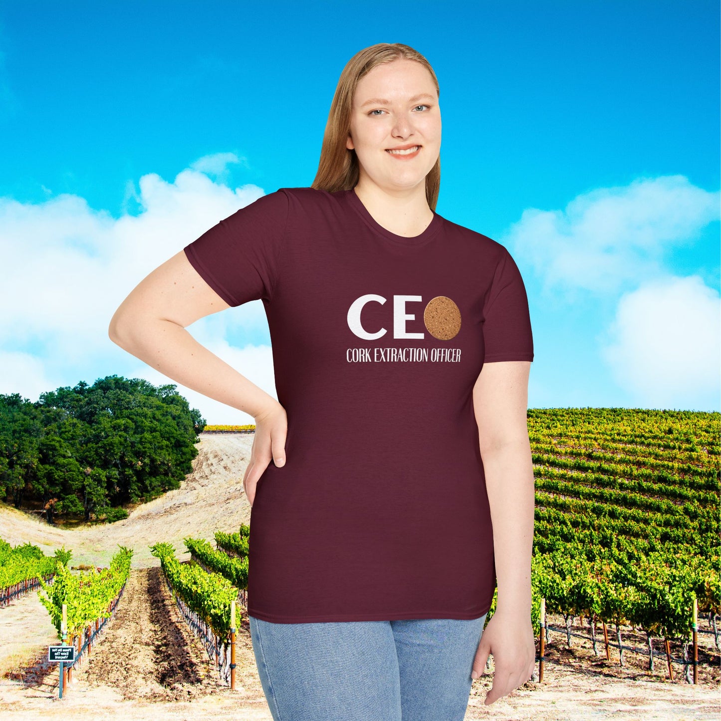 CEO Cork Extraction Officer Unisex Softstyle T-Shirt