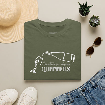 Spitters Are Quitters (wine) Crewneck Tee