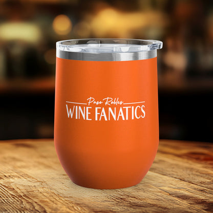Paso Robles Wine Fanatics Logo 12oz Wine Tumbler
