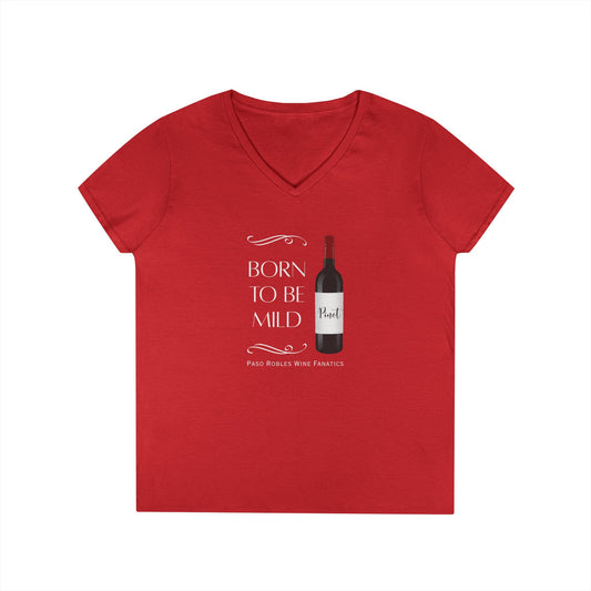 Born To Be Mild Ladies V-Neck Tee