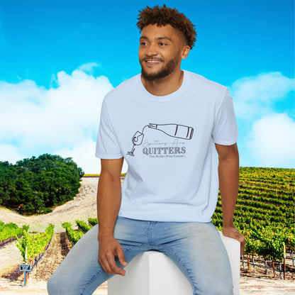 Spitters Are Quitters wine Unisex Softstyle T-Shirt