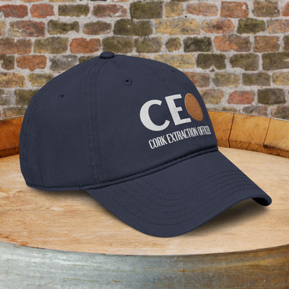 Cork Extraction Officer (CEO) Washed Baseball Cap
