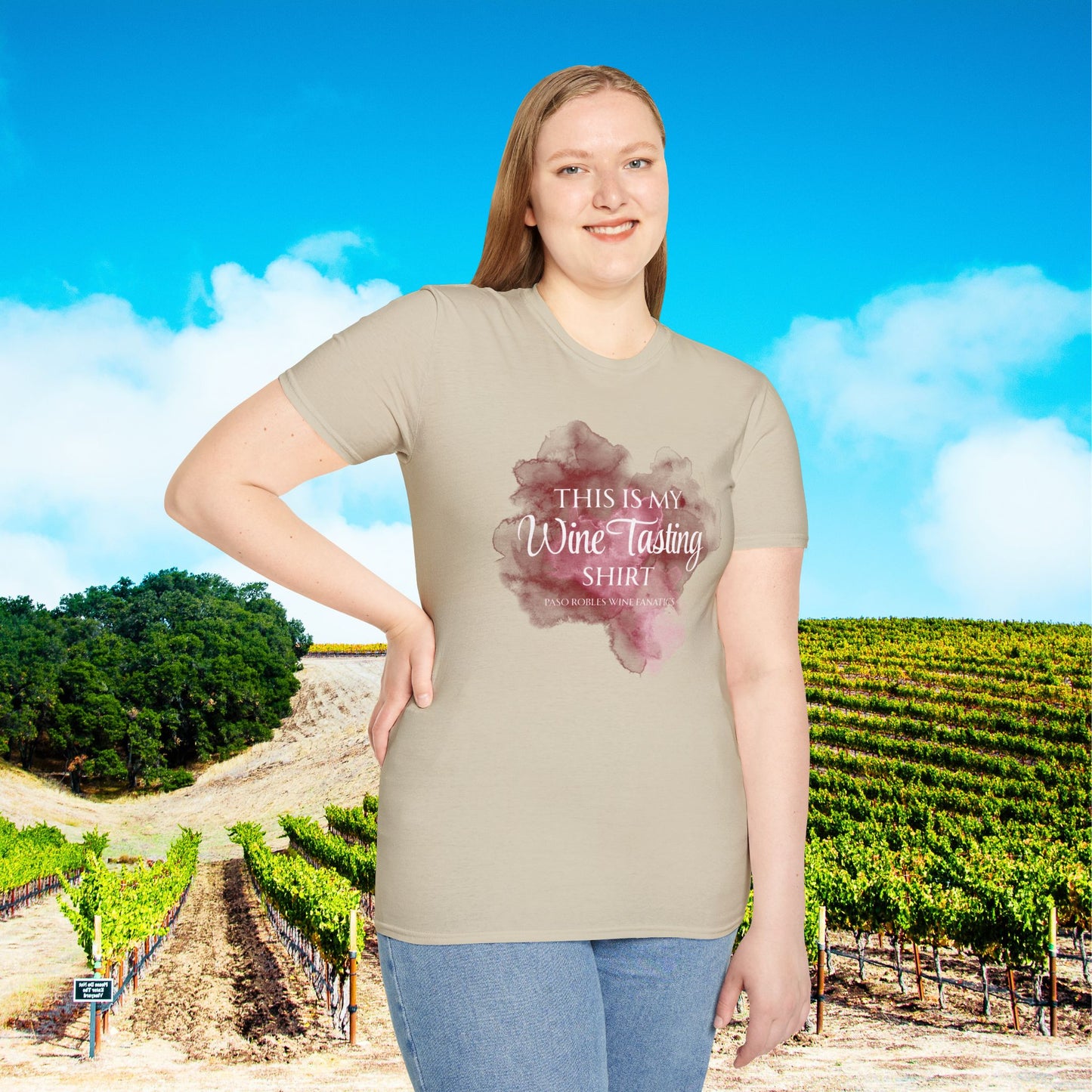 This Is My Wine Tasting Shirt (stain) Unisex Softstyle T-Shirt