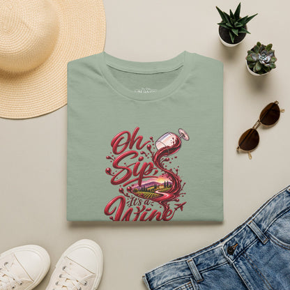 Oh Sip It's A Wine Trip Personalized Crewneck Tee