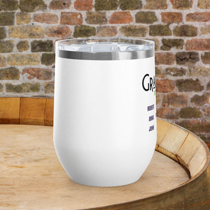 Grandpa's Reason To Wine Personalized 12oz Wine Tumbler