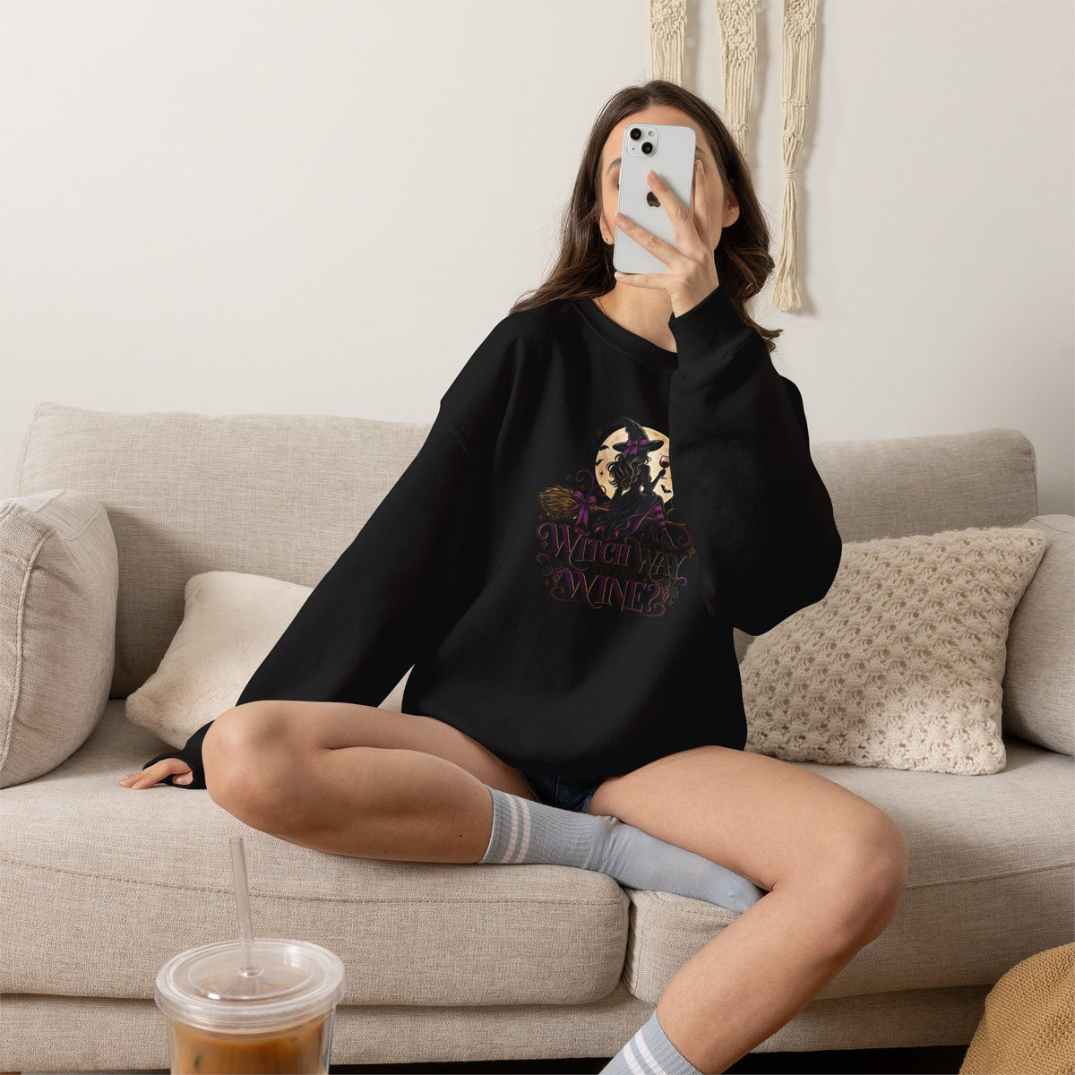 Witch Way To The Wine Sweatshirt