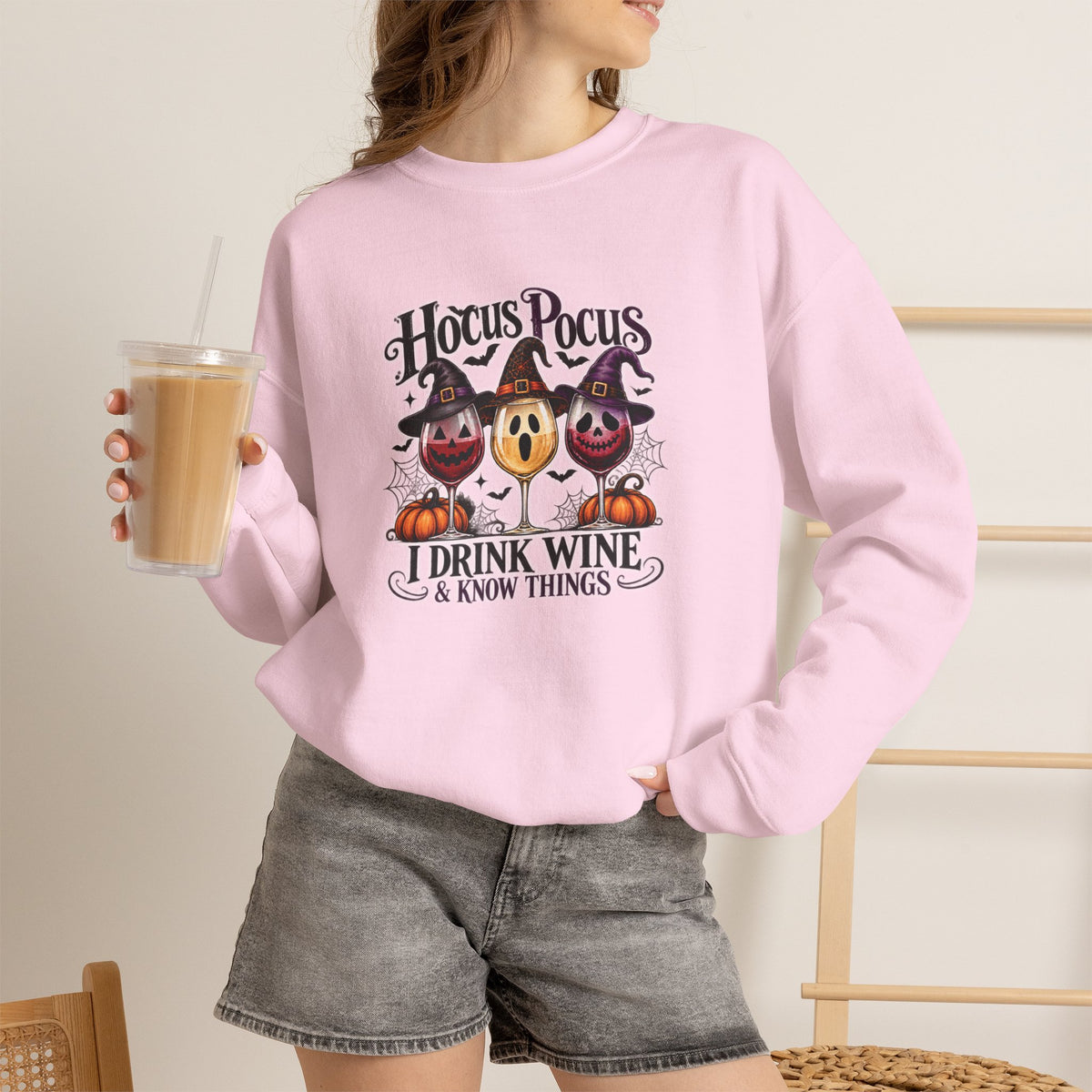 Hocus Pocus I Drink Wine & Know Things Sweatshirt