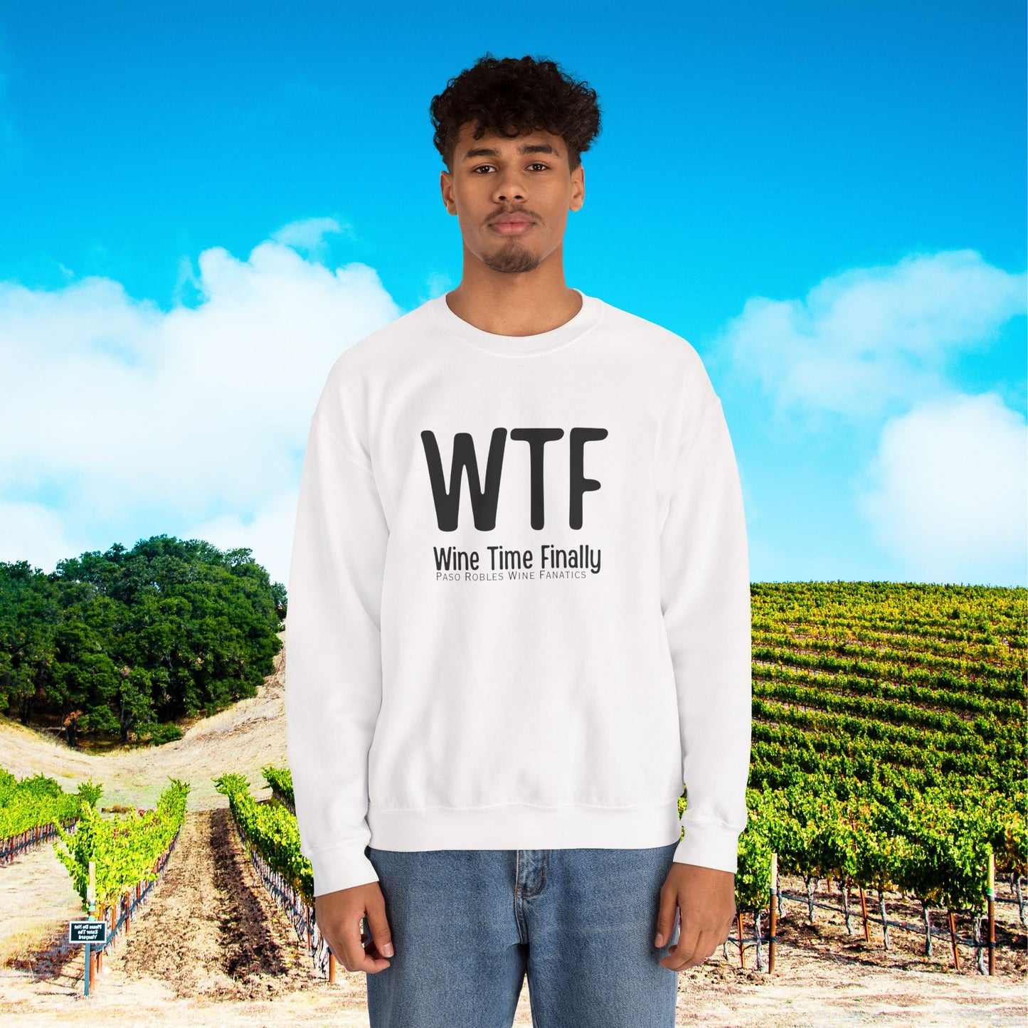 WTF Wine Tasting Finally Sweatshirt