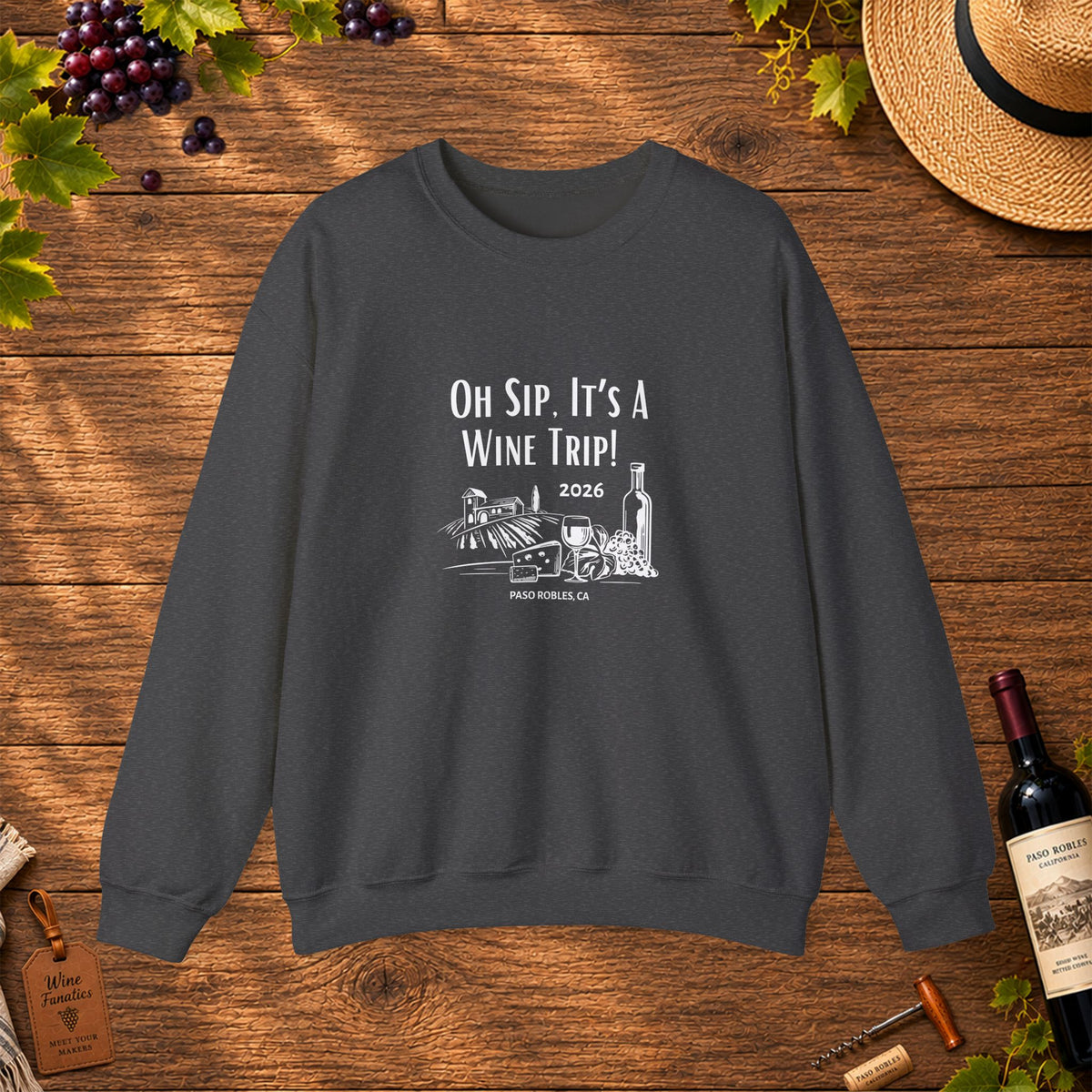 Oh Sip It's A Wine Trip 2025 Personalized Sweatshirt