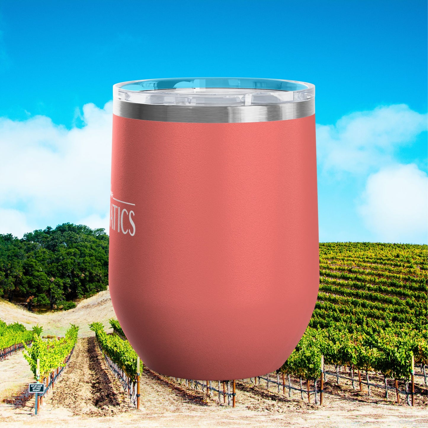 Paso Robles Wine Fanatics Logo 12oz Wine Tumbler