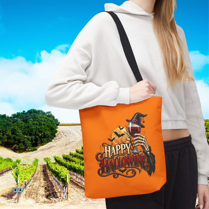Happy Hallowine Personalized Tote Bag