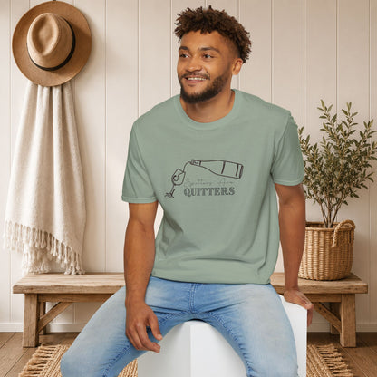 Spitters Are Quitters (wine) Crewneck Tee