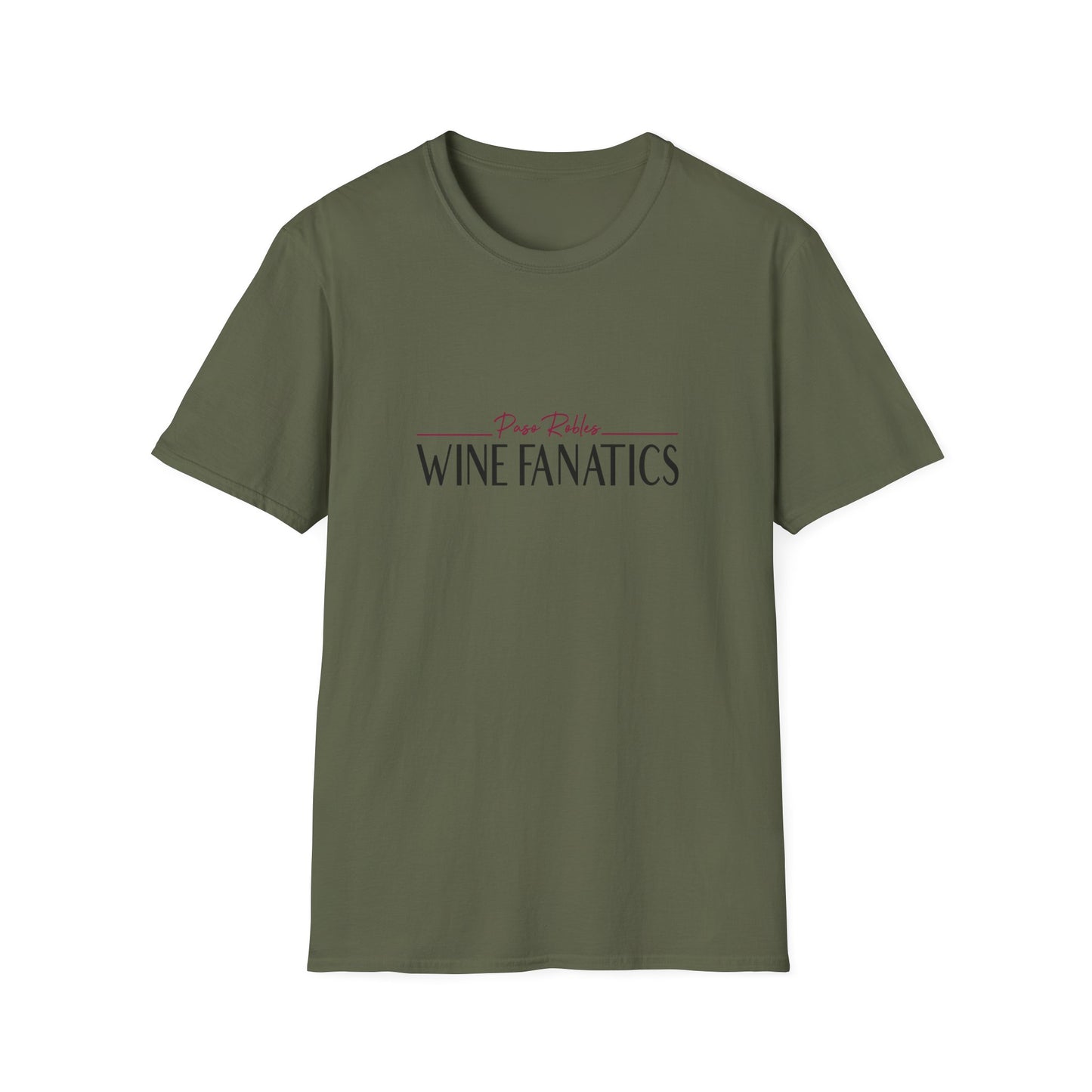 Paso Robles Wine Fanatics Logo Unisex Softstyle T-Shirt