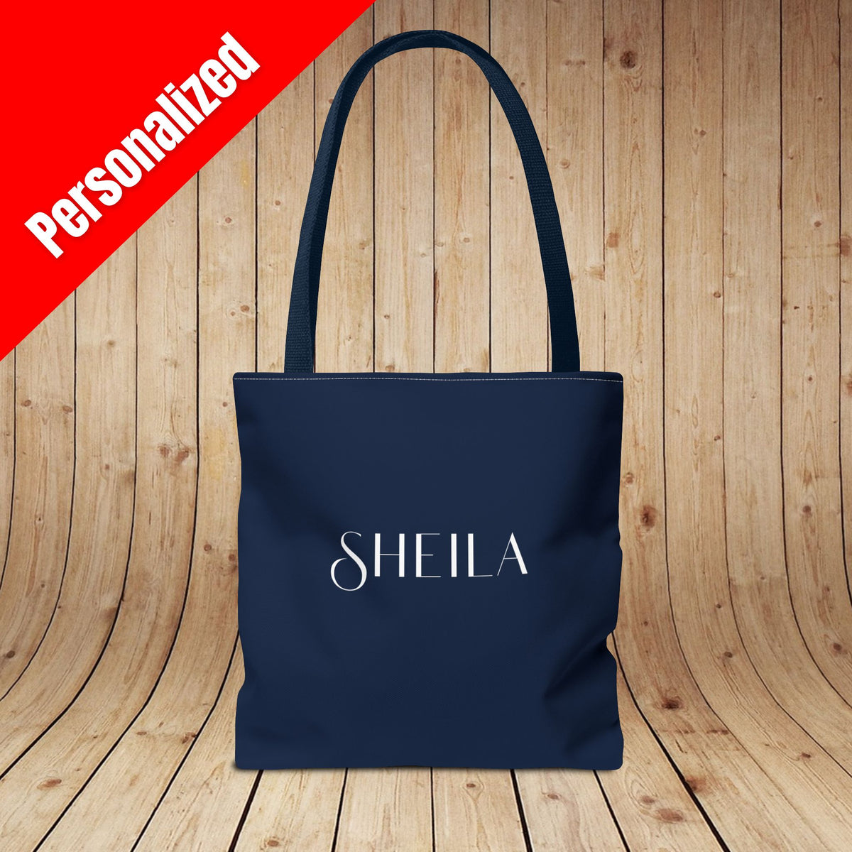 Lady In Red Personalized Tote Bag