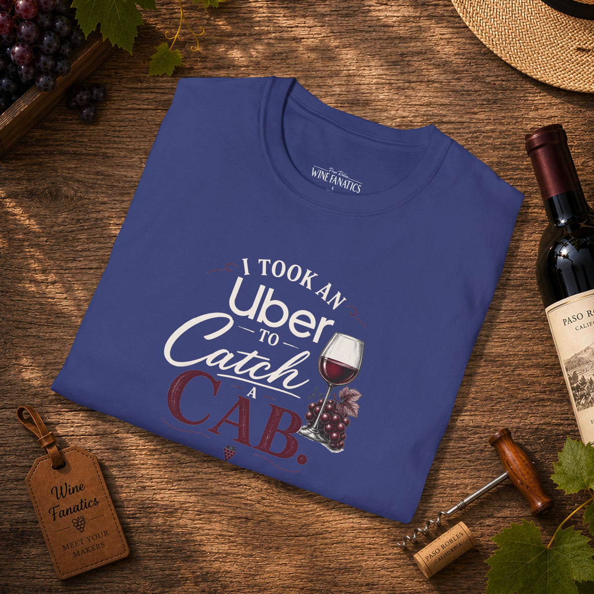 I Took An Uber To Catch A CAB Crewneck T-Shirt